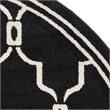 Safavieh Amherst Anthracite Indoor Outdoor Rug - Round 7'