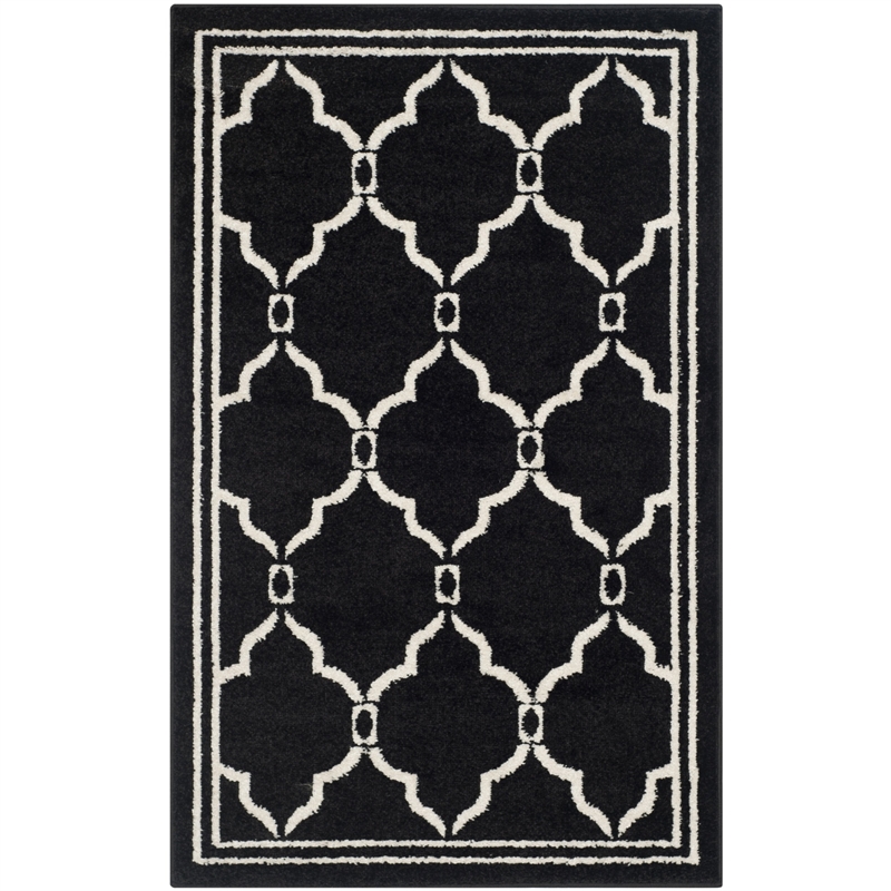 Safavieh Amherst Anthracite Indoor Outdoor Rug - Runner 2'6