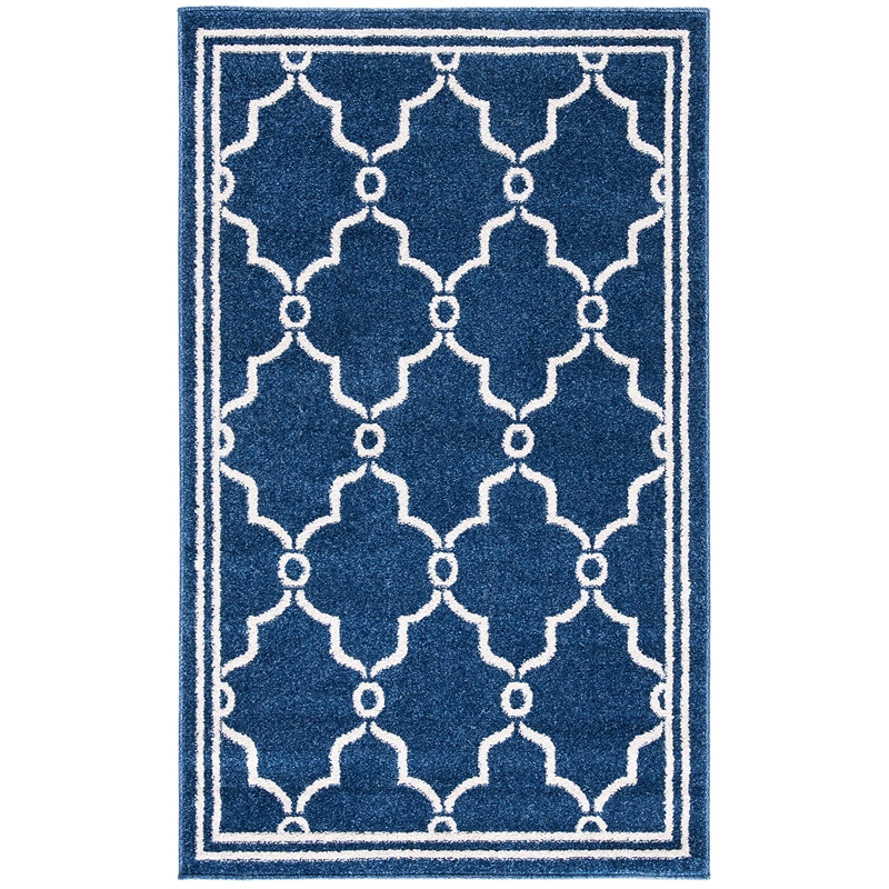 Safavieh Amherst Navy Indoor Outdoor Rug - 3' x 5'