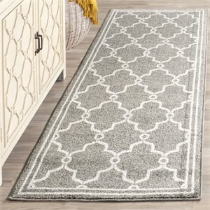 Safavieh Amherst Dark Grey Indoor Outdoor Rug - 2'3&quot x 9'
