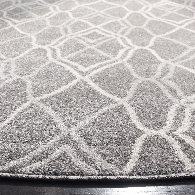 Safavieh Amherst Grey Indoor Outdoor Rug - Round 7'