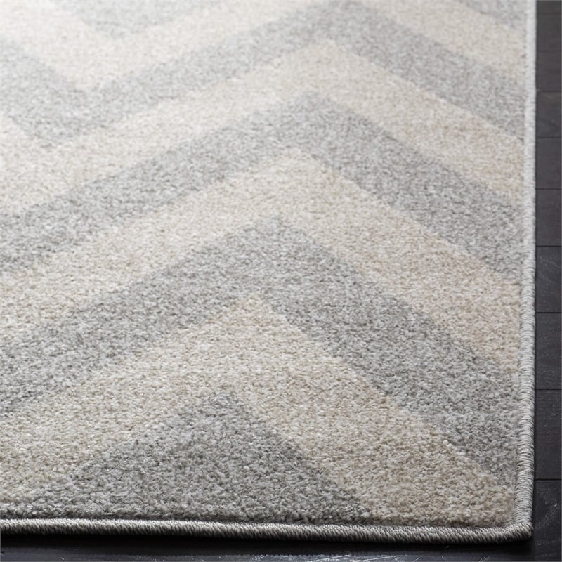 Safavieh Amherst Light Grey Indoor Outdoor Rug - Runner 2'6