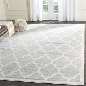 Safavieh Amherst Light Grey Indoor Outdoor Rug - Square 9'