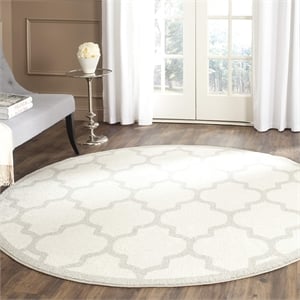 Safavieh Amherst Beige Indoor Outdoor Rug - Round 5'