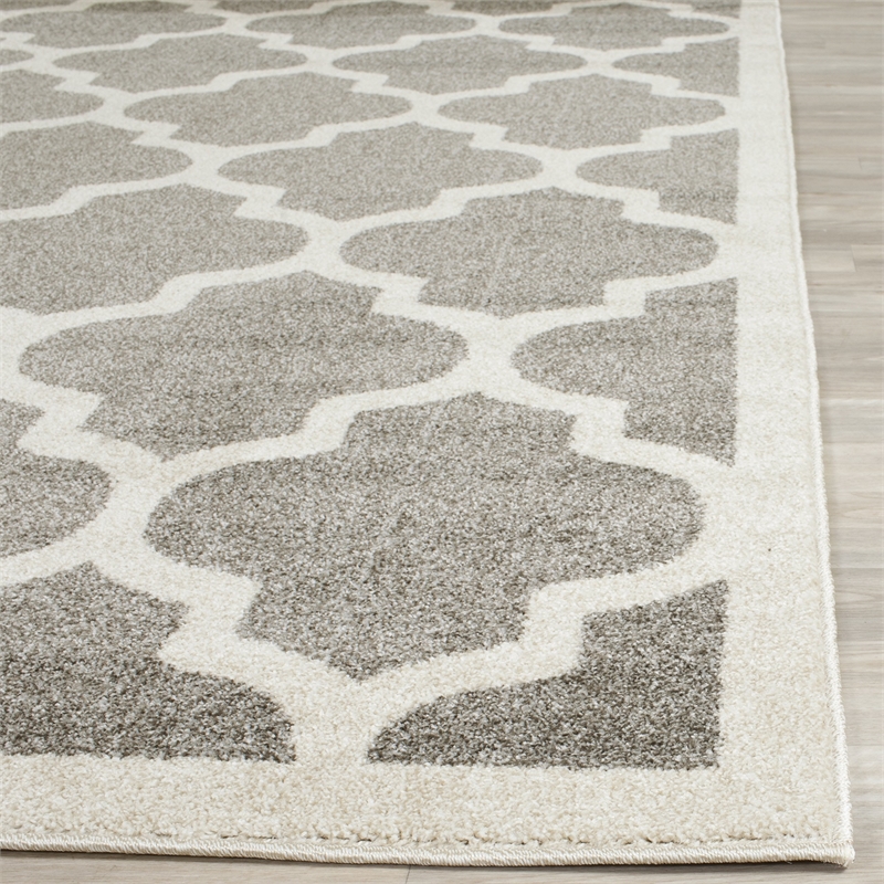 Safavieh Amherst Dark Grey Indoor Outdoor Rug - 8' x 10'