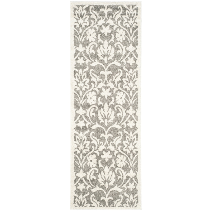 Safavieh Amherst Dark Grey Indoor Outdoor Rug - Runner 2'3