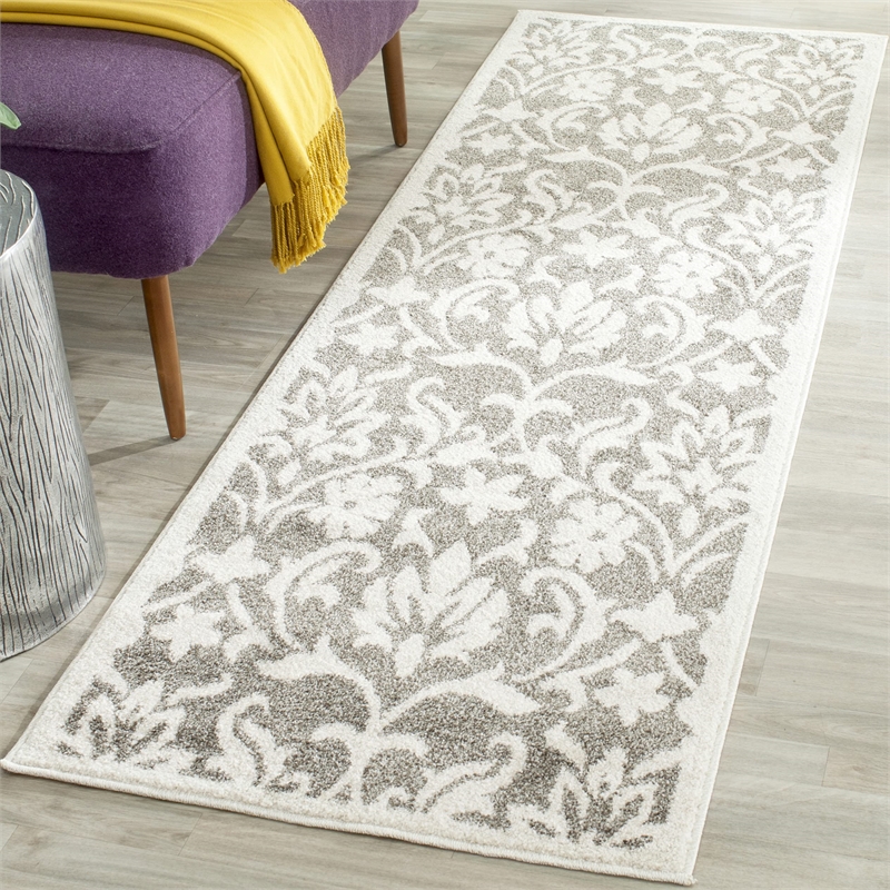 Safavieh Amherst Dark Grey Indoor Outdoor Rug - Runner 2'3