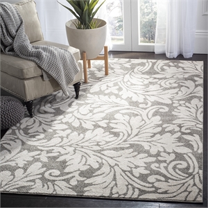 Safavieh Amherst Dark Grey Indoor Outdoor Rug - 9' x 12'