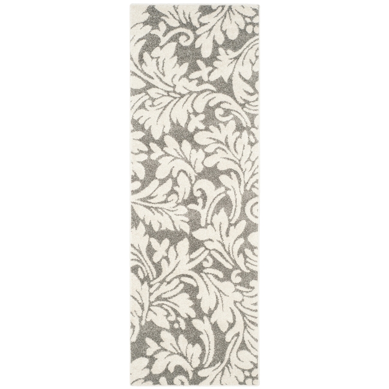 Safavieh Amherst Dark Grey Indoor Outdoor Rug - Runner 2'3