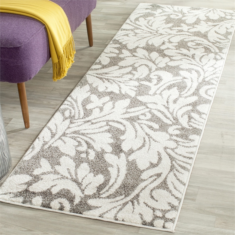 Safavieh Amherst Dark Grey Indoor Outdoor Rug - Runner 2'3