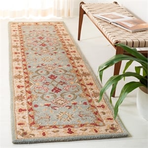 Safavieh Anatolia Light Blue Traditional Rug - 2'3&quot x 15'