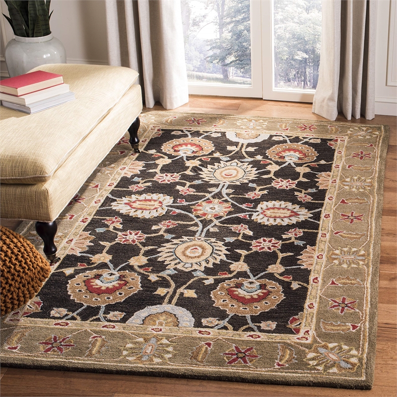Safavieh Anatolia Black Traditional Rug - 5' x 8'