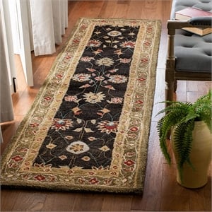 Safavieh Anatolia Black Traditional Rug - Runner 2'3&quot x 8'
