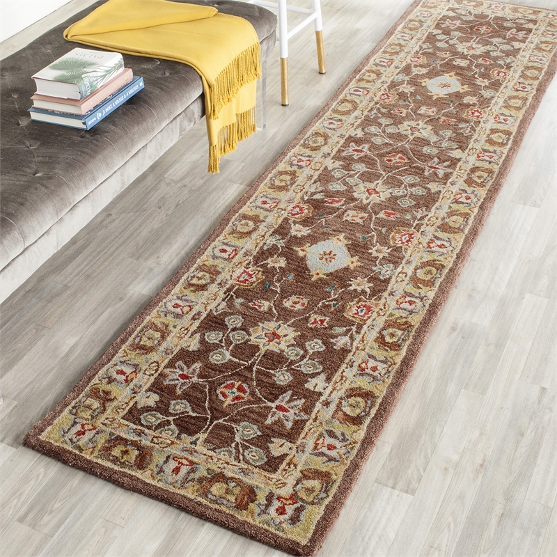 Safavieh Anatolia Brown Traditional Rug - Runner 2'3