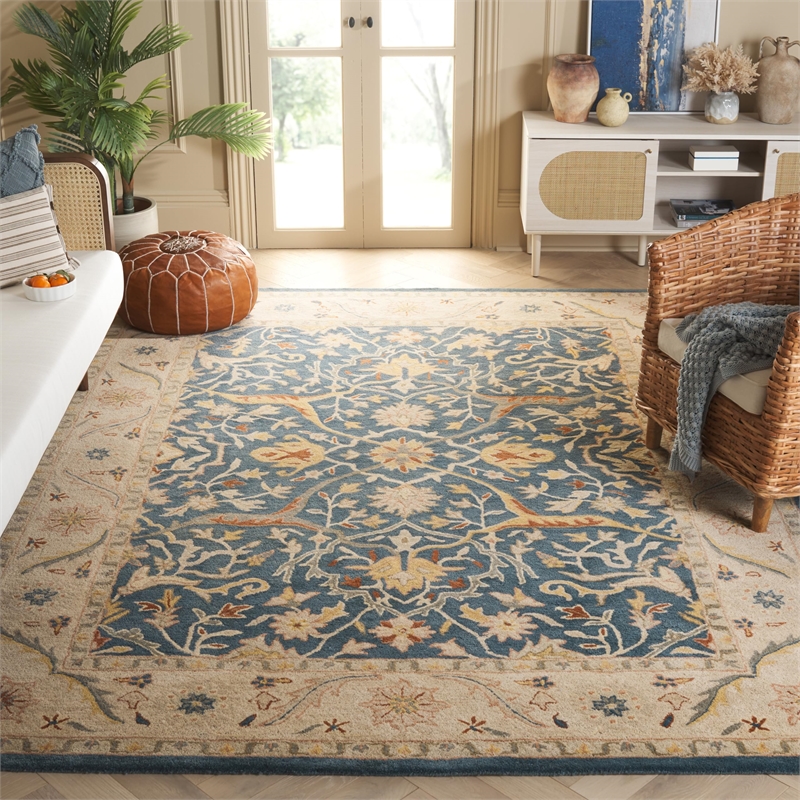 Safavieh Antiquity Blue Traditional Rug - 11' x 15'