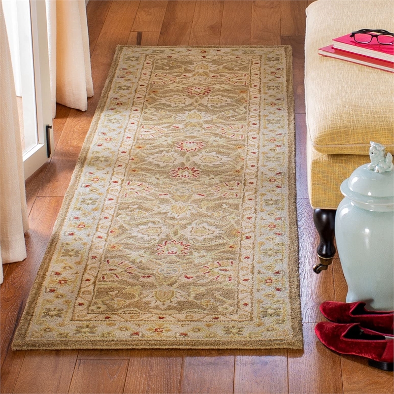 Safavieh Antiquity Grey Blue Traditional Rug - 9' x 12'