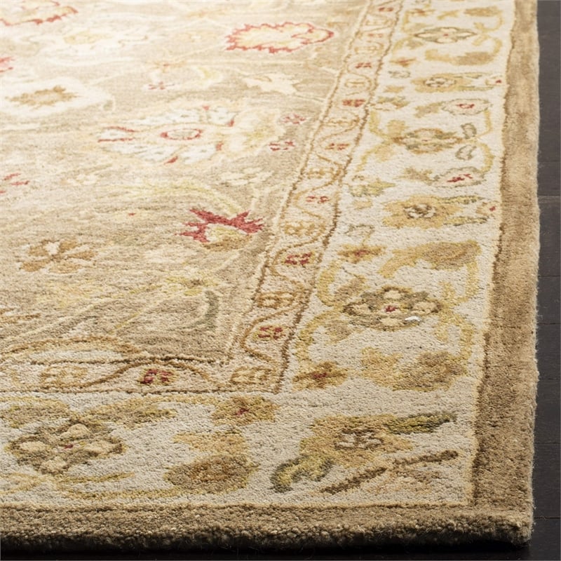 Safavieh Antiquity Grey Blue Traditional Rug - Oval 4'6