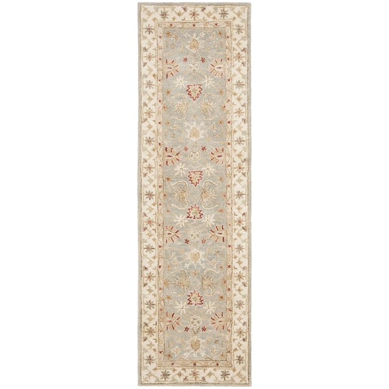 Safavieh Antiquity Grey Blue Traditional Rug - Runner 2'3