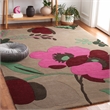 Safavieh Bella 5' X 8' Wool Hand Tufted Rug in Sand / Multi-Color