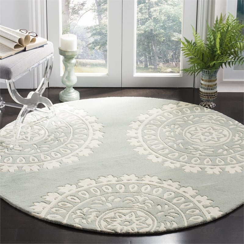 Safavieh Bella Grey Contemporary Rug - Round 5'