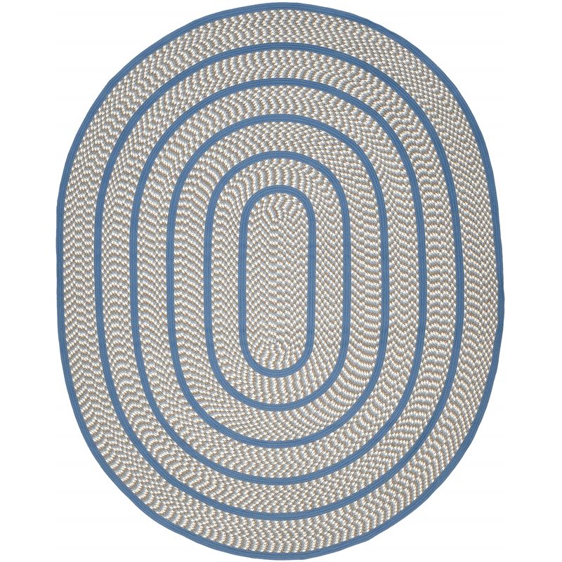 Safavieh Braided IVORY Braided Rug - Oval 8' x 10'
