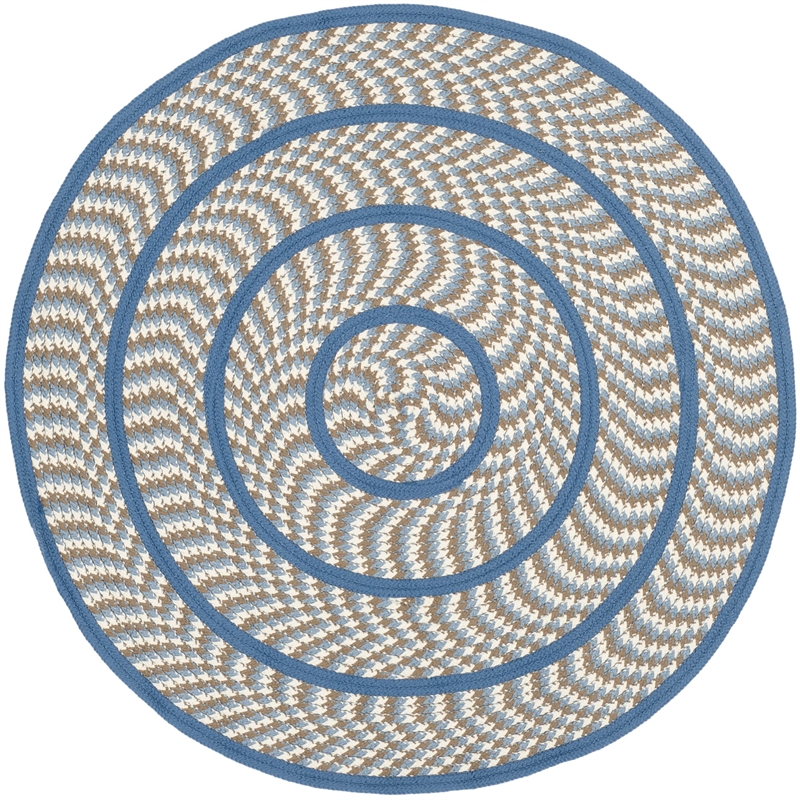 Safavieh Braided Ivory Braided Rug - Round 4'