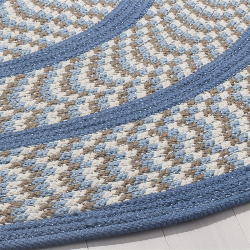 Safavieh Braided Ivory Braided Rug - Round 6'