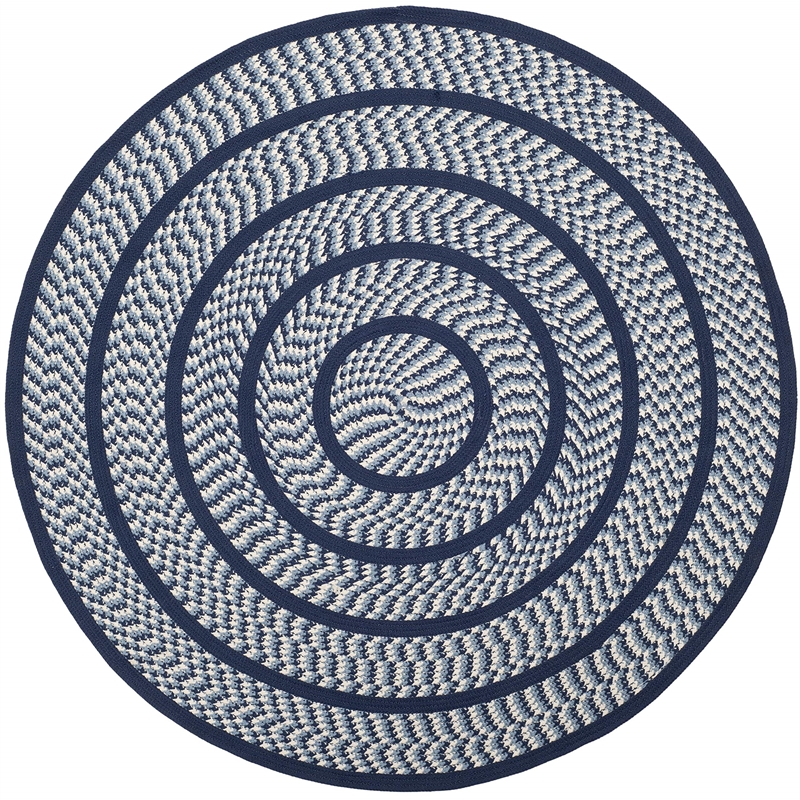 Safavieh Braided Ivory Braided Rug - Round 6'
