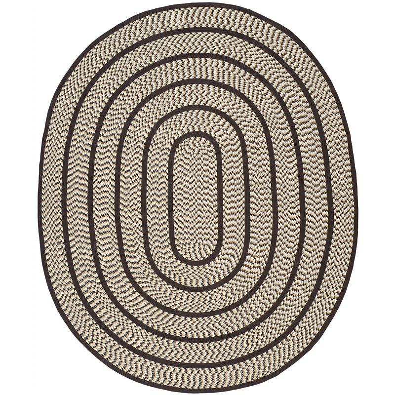 Safavieh Braided IVORY Braided Rug - Oval 8' x 10'
