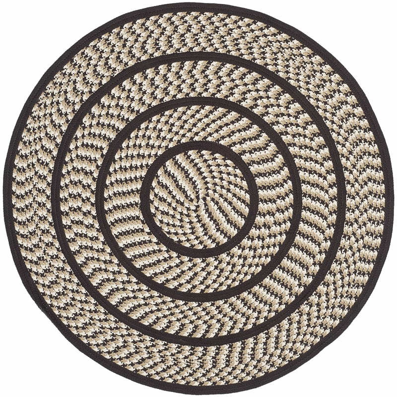 Safavieh Braided Ivory Braided Rug - Round 4'
