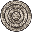 Safavieh Braided Ivory Braided Rug - Round 4'