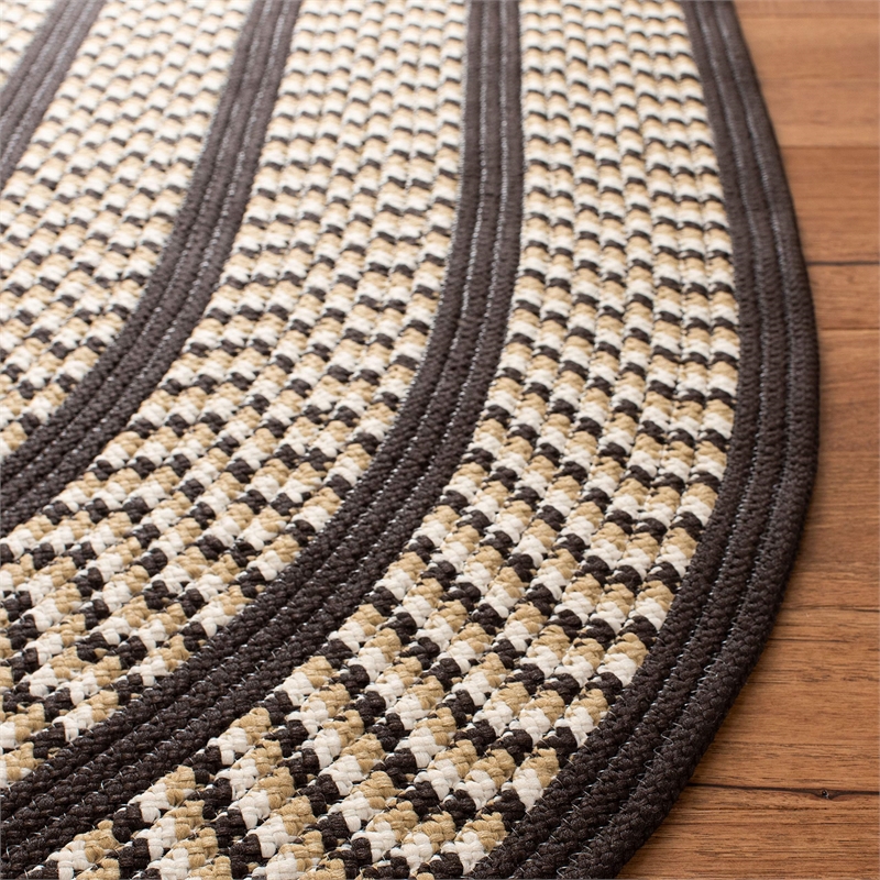 Safavieh Braided Ivory Braided Rug - Round 4'