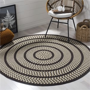 Safavieh Braided Ivory Braided Rug - Round 6'