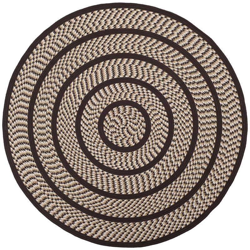 Safavieh Braided Ivory Braided Rug - Round 6'