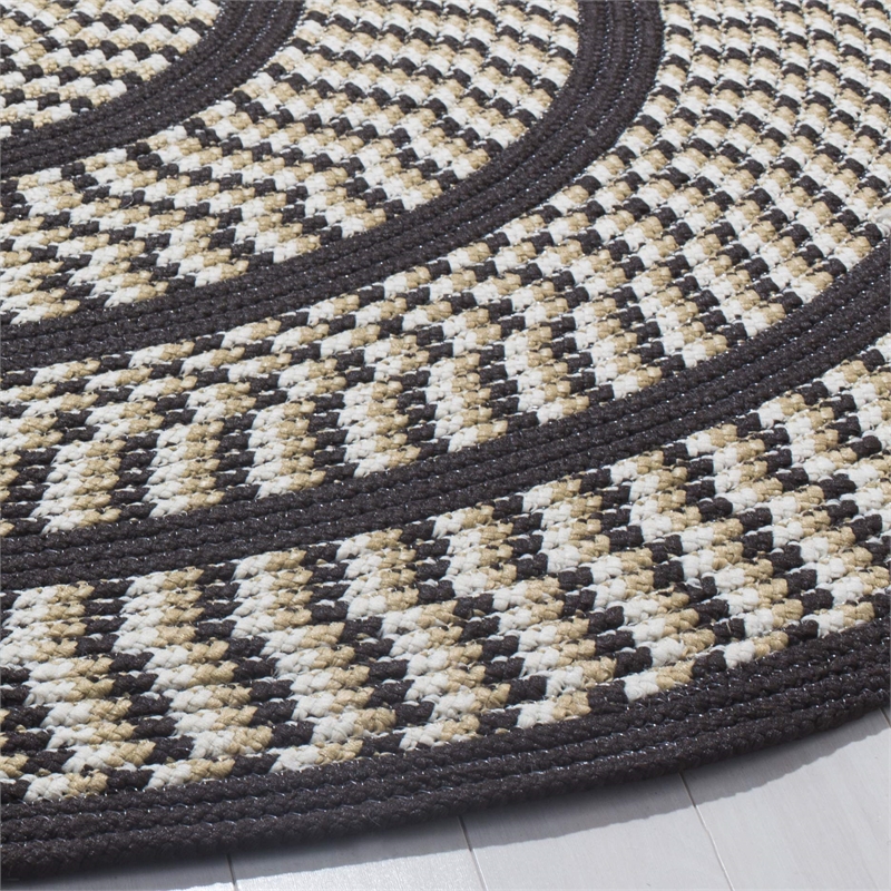 Safavieh Braided Ivory Braided Rug - Round 6'