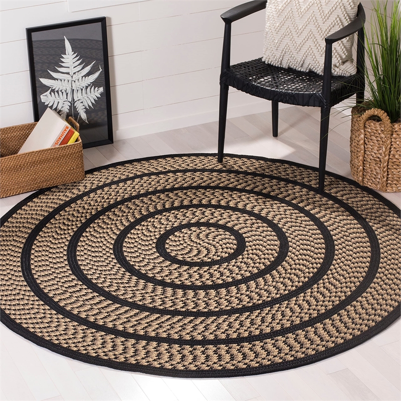 Safavieh Braided BEIGE Braided Rug - Oval 5' x 8'