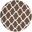 Safavieh Cambridge Dark Brown Transitional Rug - Round 4'
