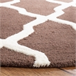 Safavieh Cambridge Dark Brown Transitional Rug - Round 4'