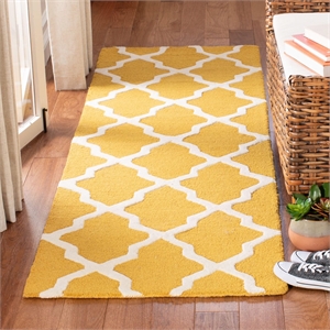 Safavieh Cambridge Gold Transitional Rug - Runner 2'6&quot x 12'
