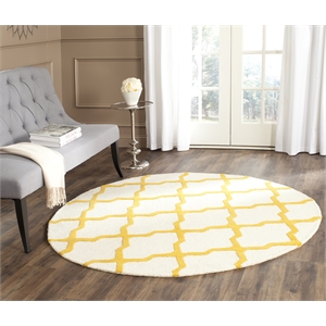 Safavieh Cambridge Ivory Transitional Rug - Round 4'