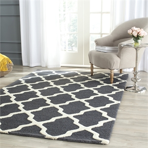 Safavieh Cambridge Dark Grey Transitional Rug - 6' x 9'