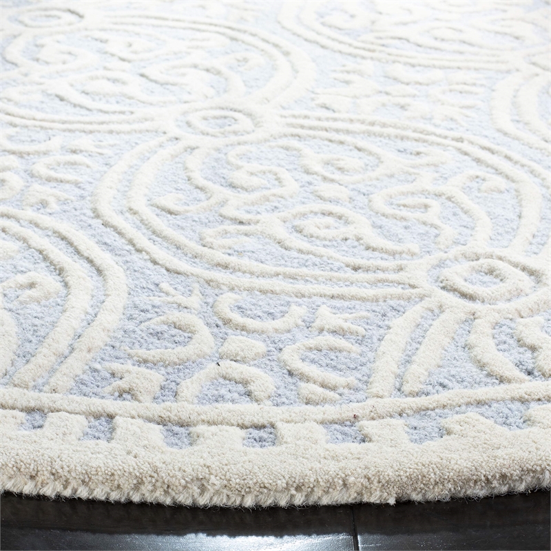 Safavieh Cambridge Light Blue Transitional Rug - Round 10'