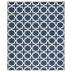 Safavieh Cambridge 11' X 15' Wool Hand Tufted Rug in Navy / Ivory