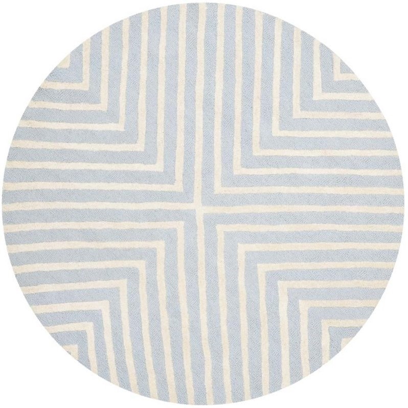Safavieh Cambridge Light Blue Transitional Rug - Round 4'