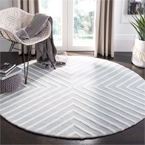 Safavieh Cambridge Light Blue Transitional Rug - Round 8'