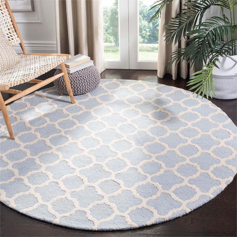 Safavieh Cambridge Navy Transitional Rug - Round 6'