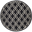 Safavieh Cambridge Black Transitional Rug - Round 6'