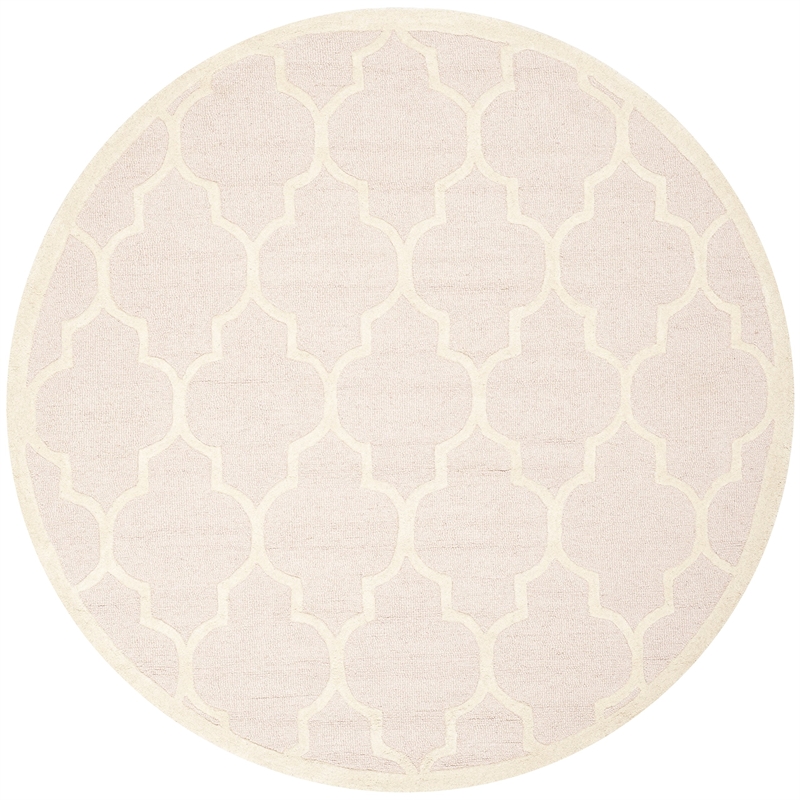 Safavieh Cambridge Light Pink Transitional Rug - Round 6'