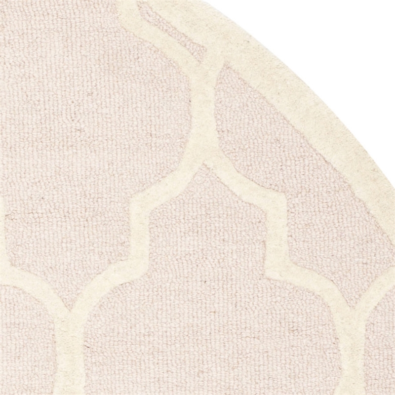 Safavieh Cambridge Light Pink Transitional Rug - Round 6'