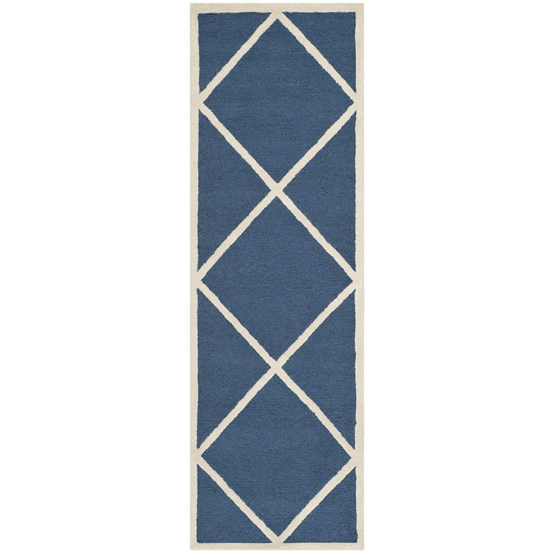 Safavieh Cambridge Navy Transitional Rug - Runner 2'6